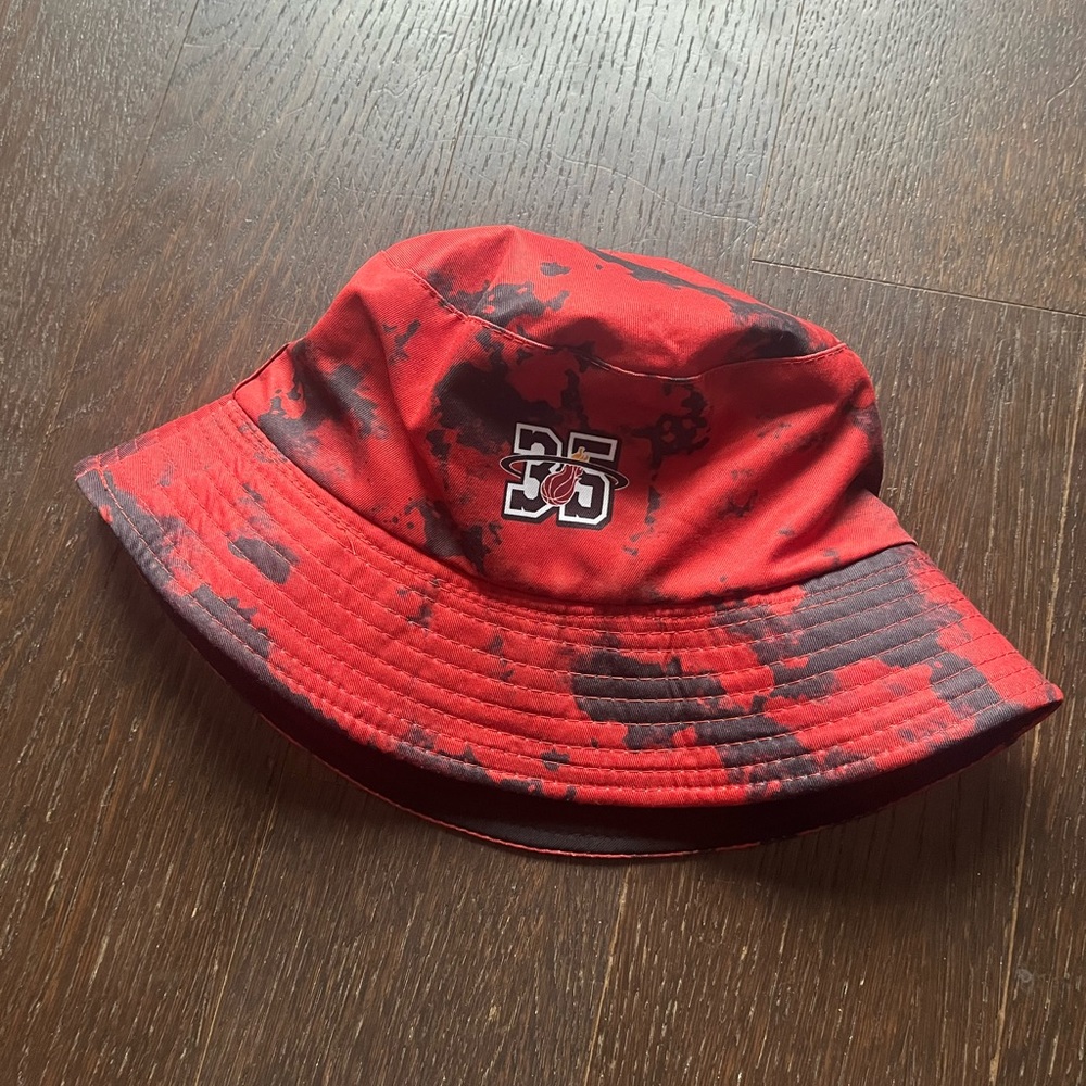 Miami Heat NBA Red/Black Reversible Bucket Hat #35